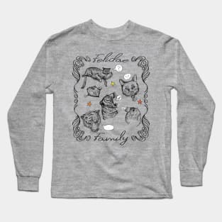 Felidae Family Long Sleeve T-Shirt